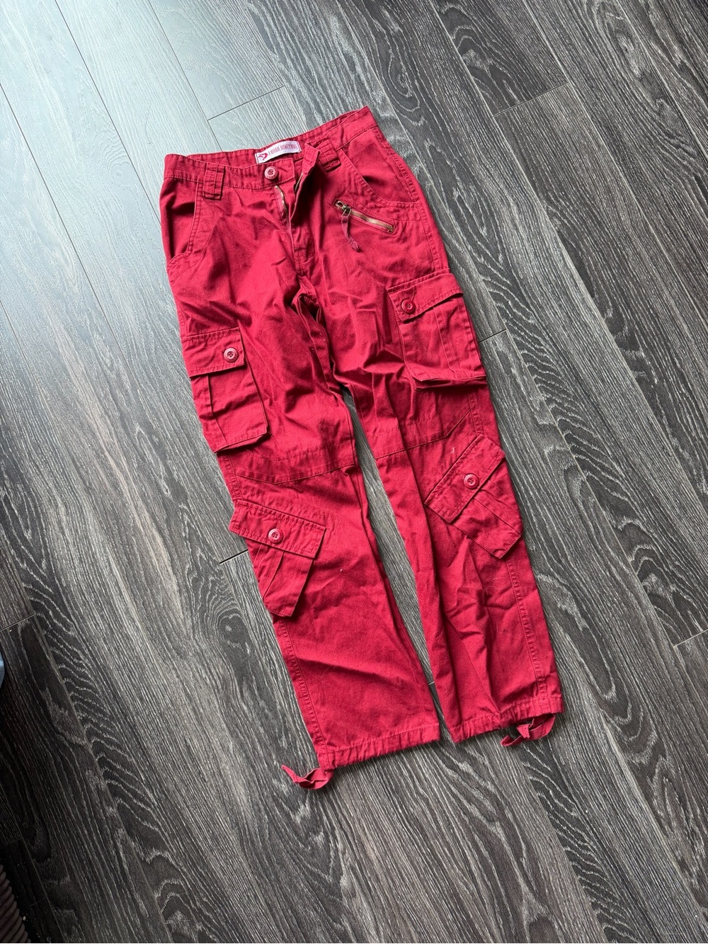 Japanese Brand Red Cargo Pants
